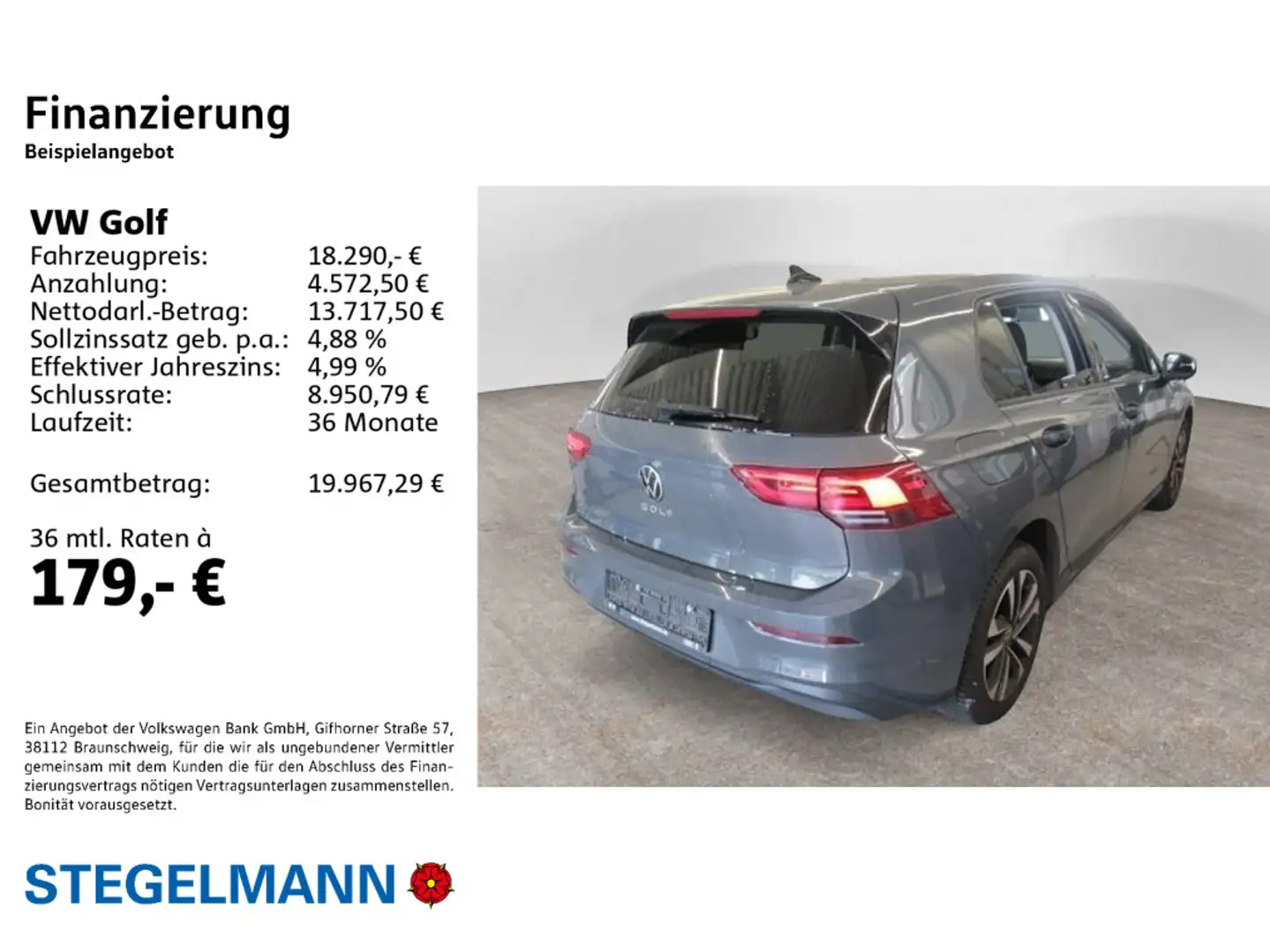 Volkswagen Golf VIII 1.0 TSI United *LED*Navi*Sitzheizung* Gris - 2