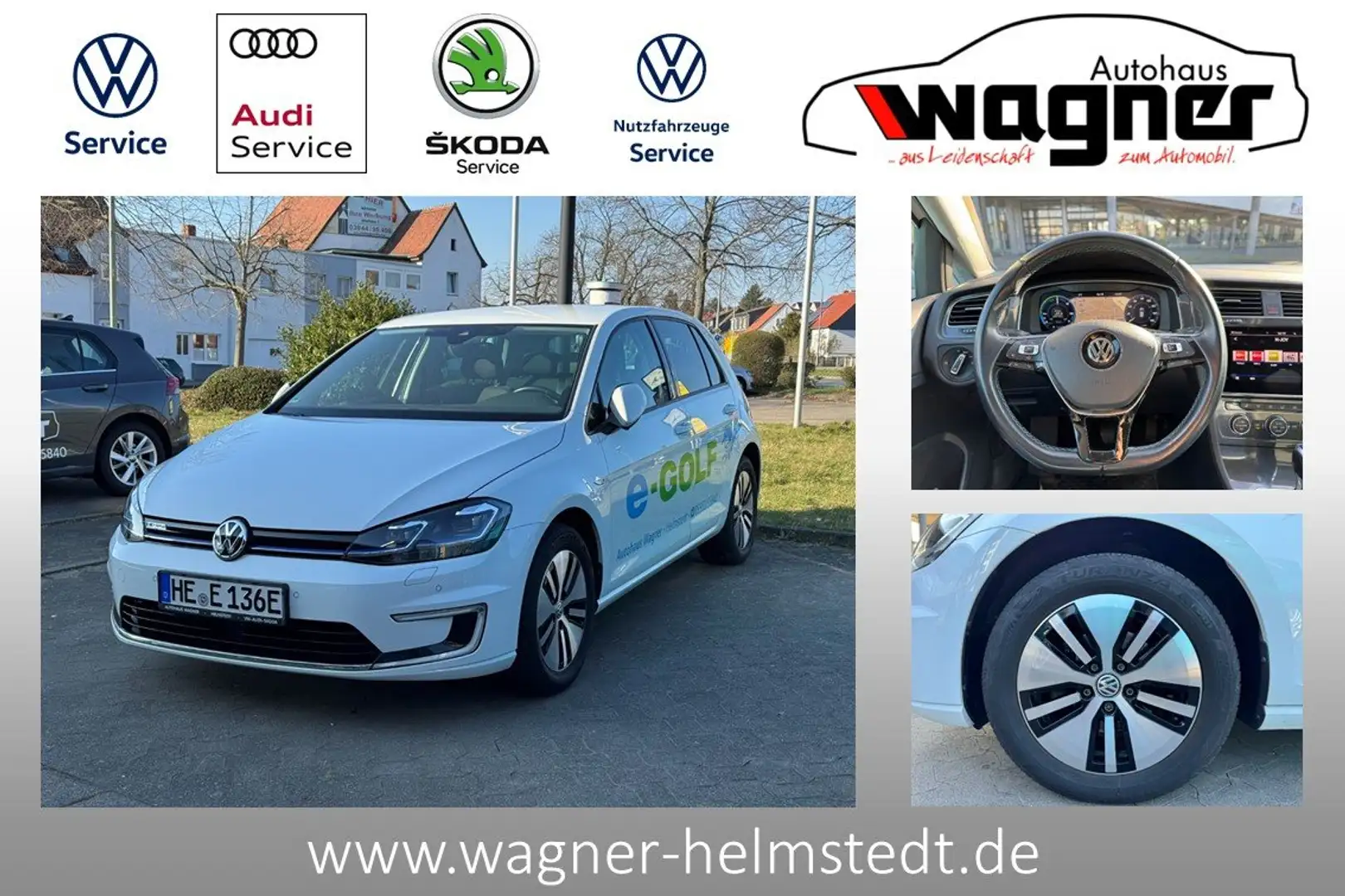Volkswagen Golf e-Golf ACC/Active Lighting/CCS Weiß - 1