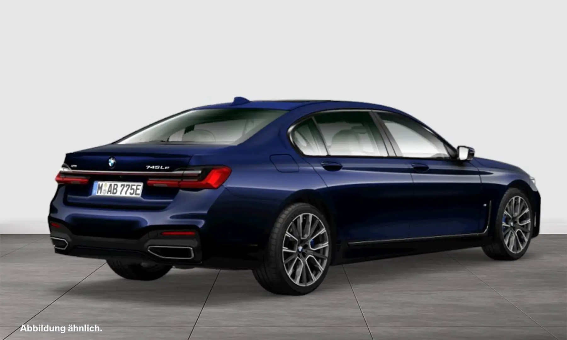BMW 745 Le xDrive M Sport HUD PANO ACC RFK NAVI LED Blau - 2