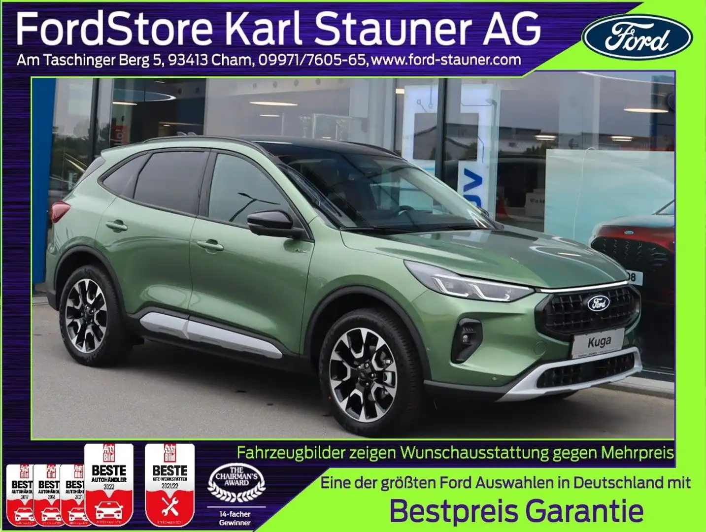 Ford Kuga Active PHEV NEUES MODELL 2.5l Duratec Grün - 1