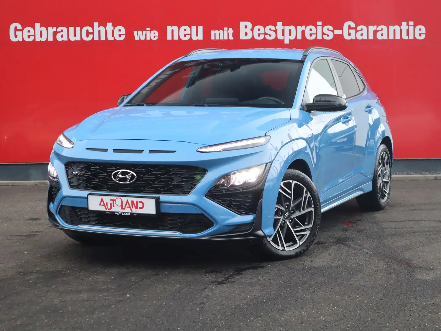 Hyundai KONA 1.0 N Line Mild-Hybrid 2WD VC AHK LED PDC Blau - 2
