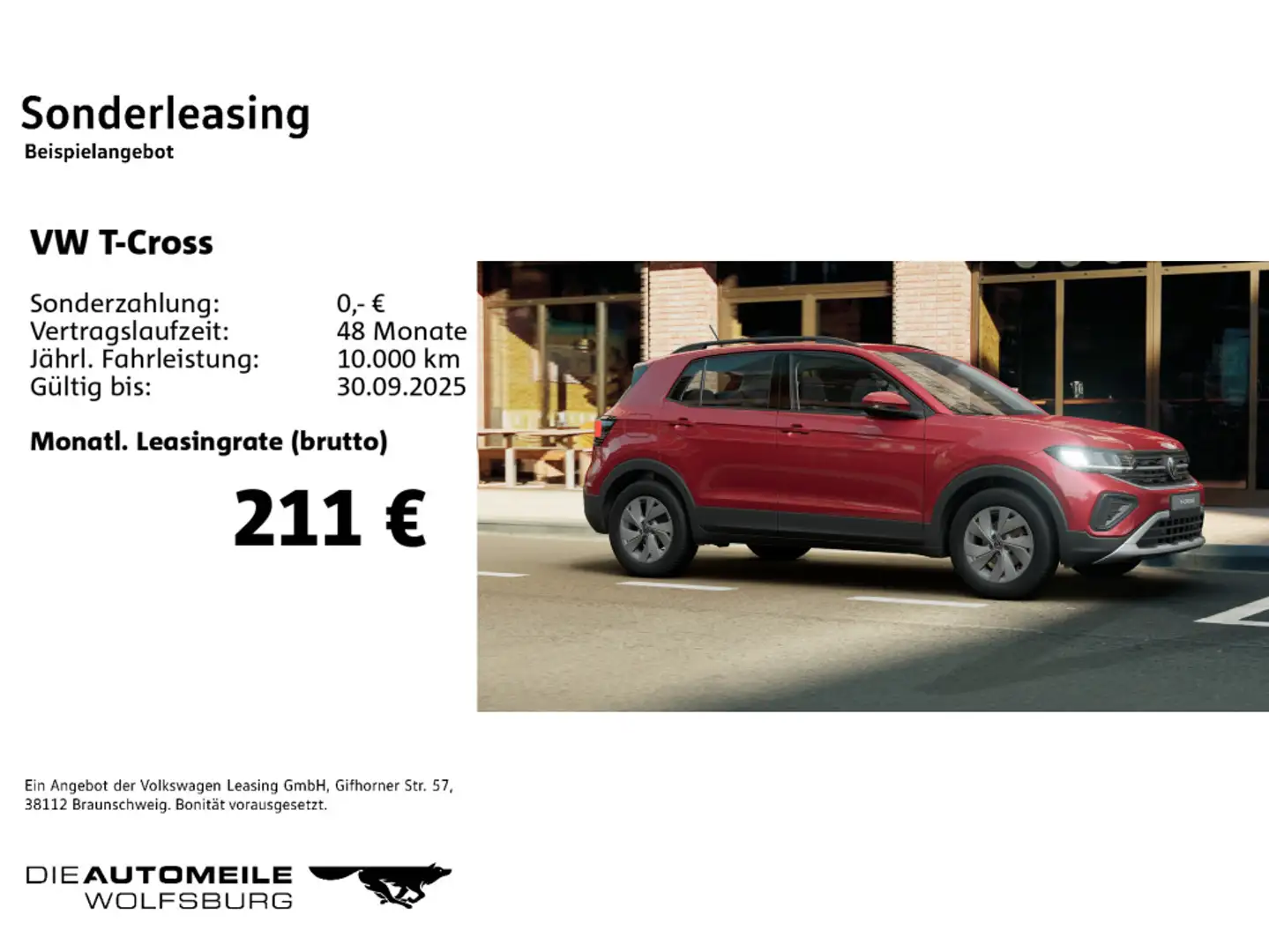 Volkswagen T-Cross 1.0 TSI Life LED/ACC Rot - 2