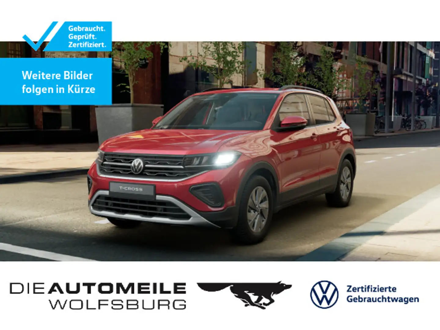 Volkswagen T-Cross 1.0 TSI Life LED/ACC Rood - 1