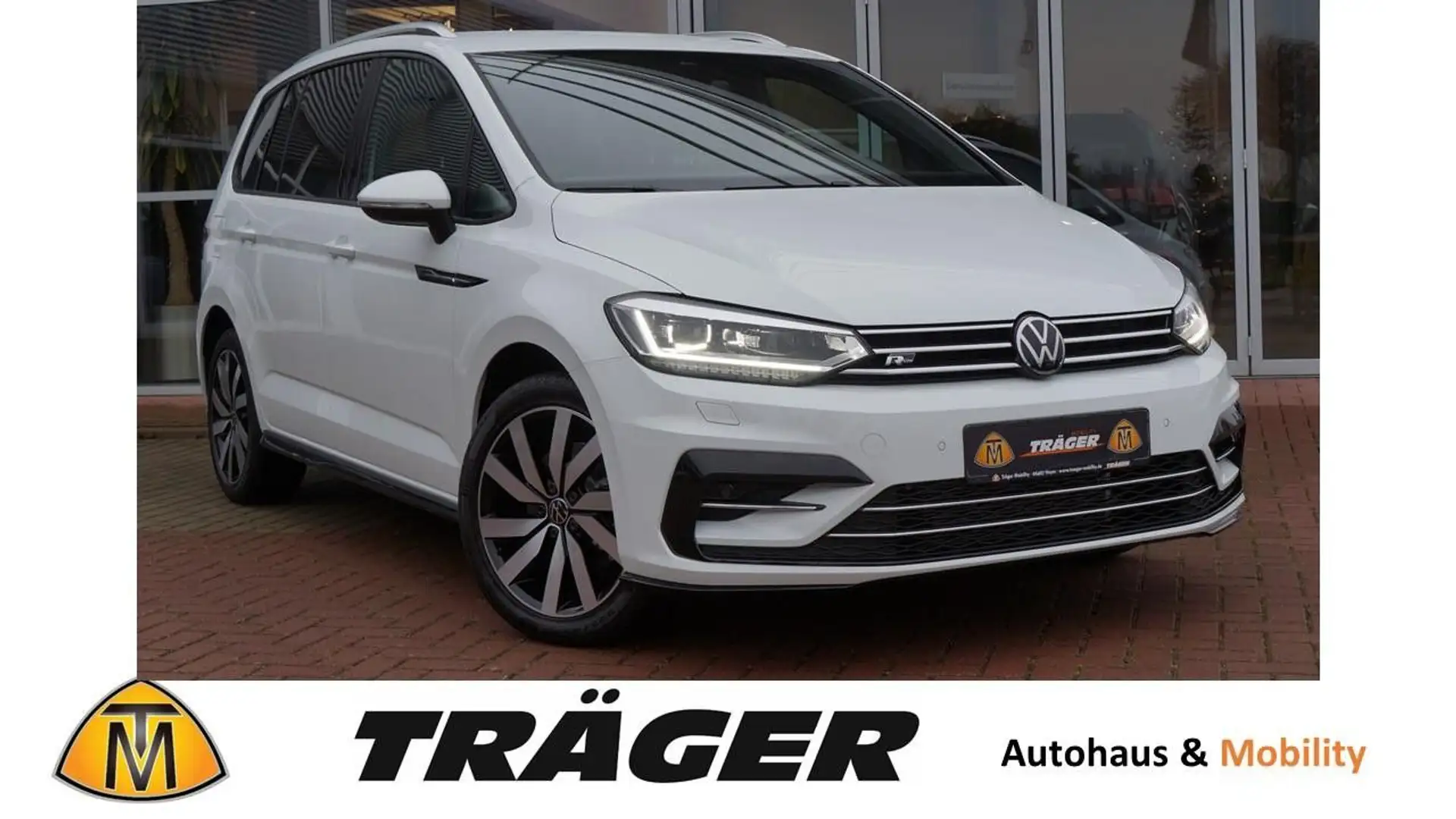 Volkswagen Touran R-Line 1.5 TSI 7-DSG 18'Alu,LED,Navi,RFK Blanco - 1