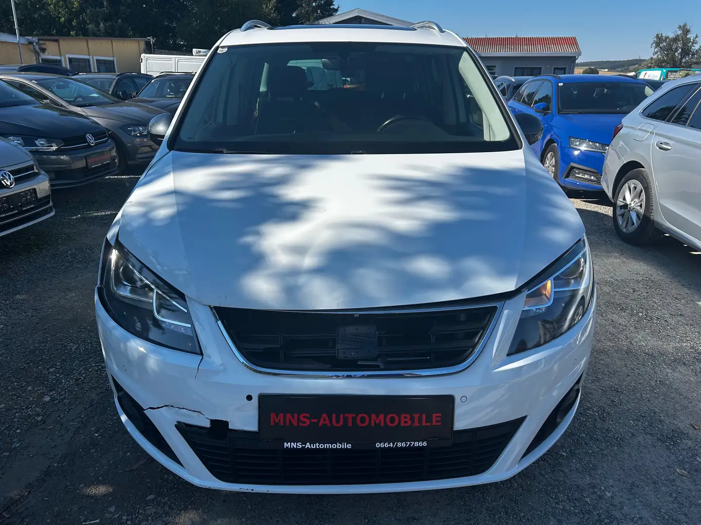 SEAT Alhambra FR-Line 2.0 TDI DSG 7 Sitze Navigation Xenon MwSt Weiß - 2