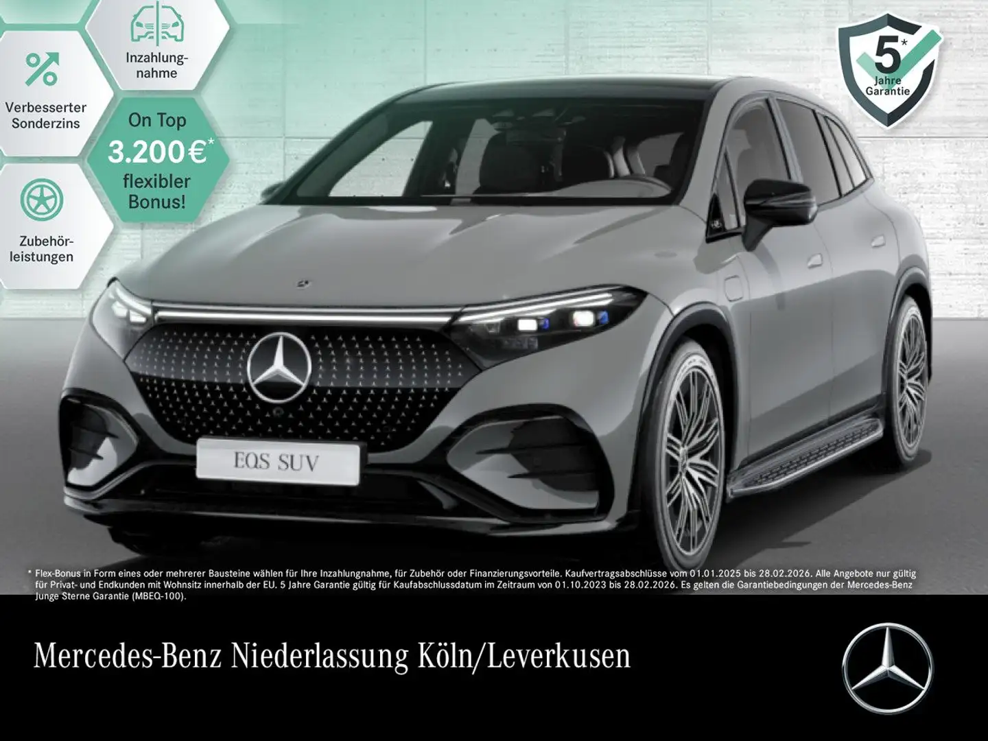 Mercedes-Benz EQS SUV EQS 580 4Matic AMG Fahrass Airmat Pano Burmester Gris - 1