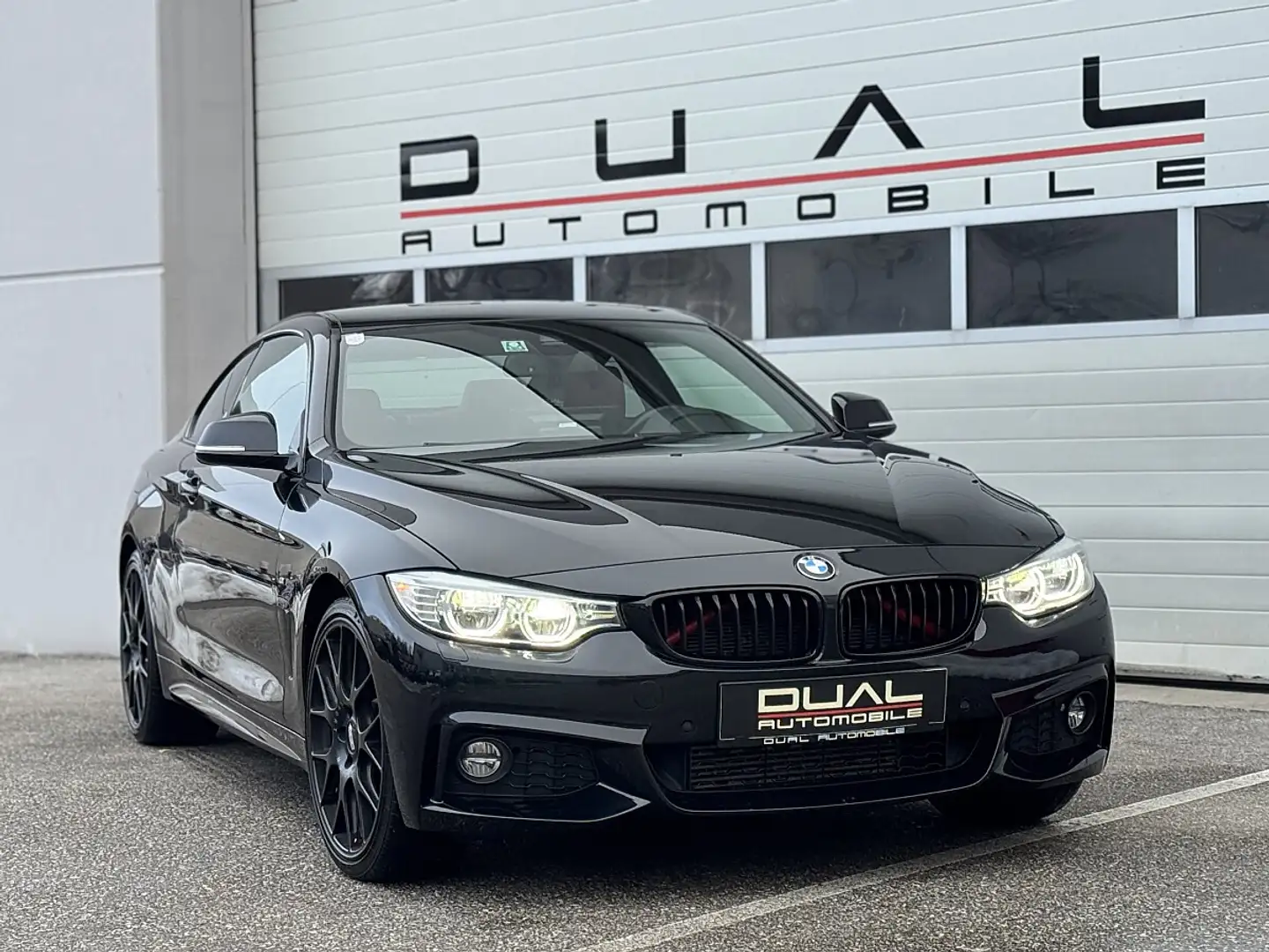BMW 420 d xDrive Coupe Aut.|440i LOOK|M-PAKET|LEDER|F1 Schwarz - 2