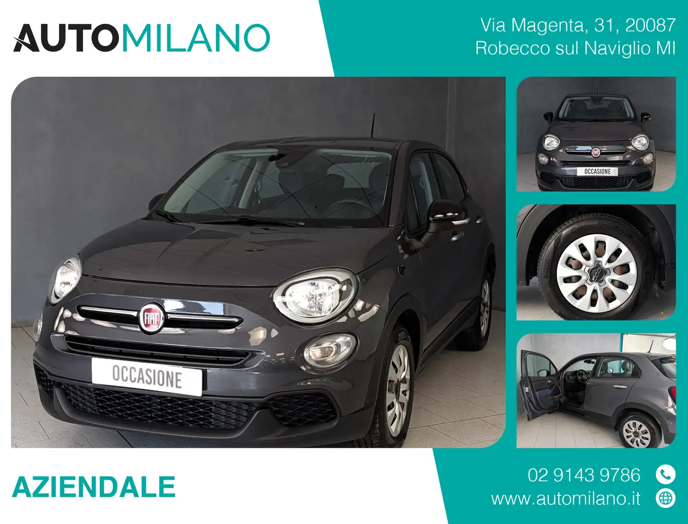 Fiat 500X 1.0 T3 120CV CONNECT Grigio - 1