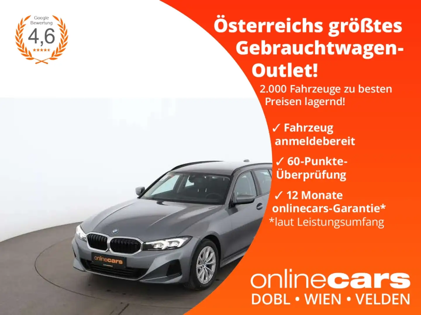 BMW 318 d Touring Aut LED NAVI SITZHZG DIGITAL-TACHO Grau - 1