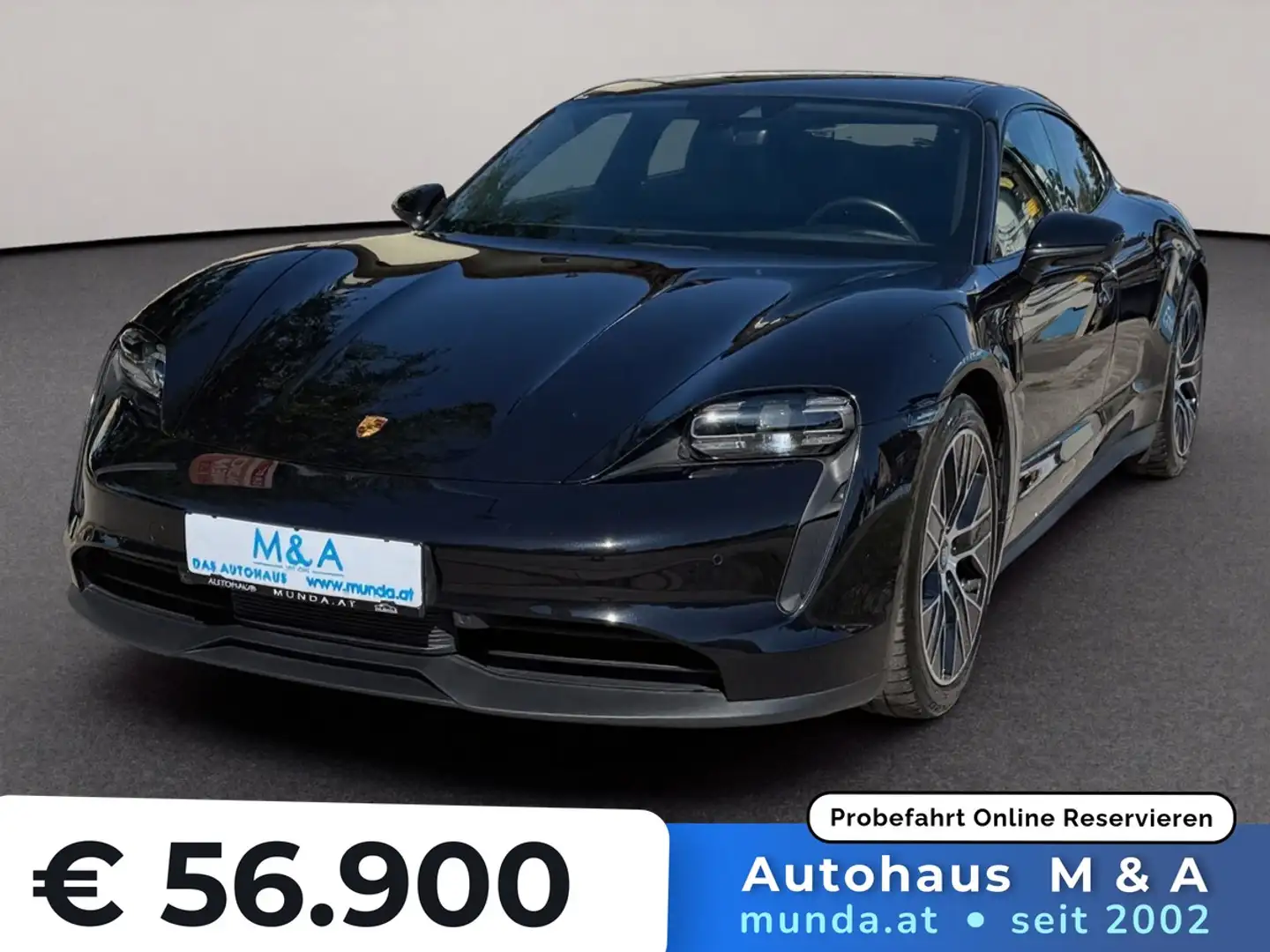 Porsche Taycan Erstbesitz/VOLL/MwSt. Ausw./Approved/Garantie Schwarz - 1