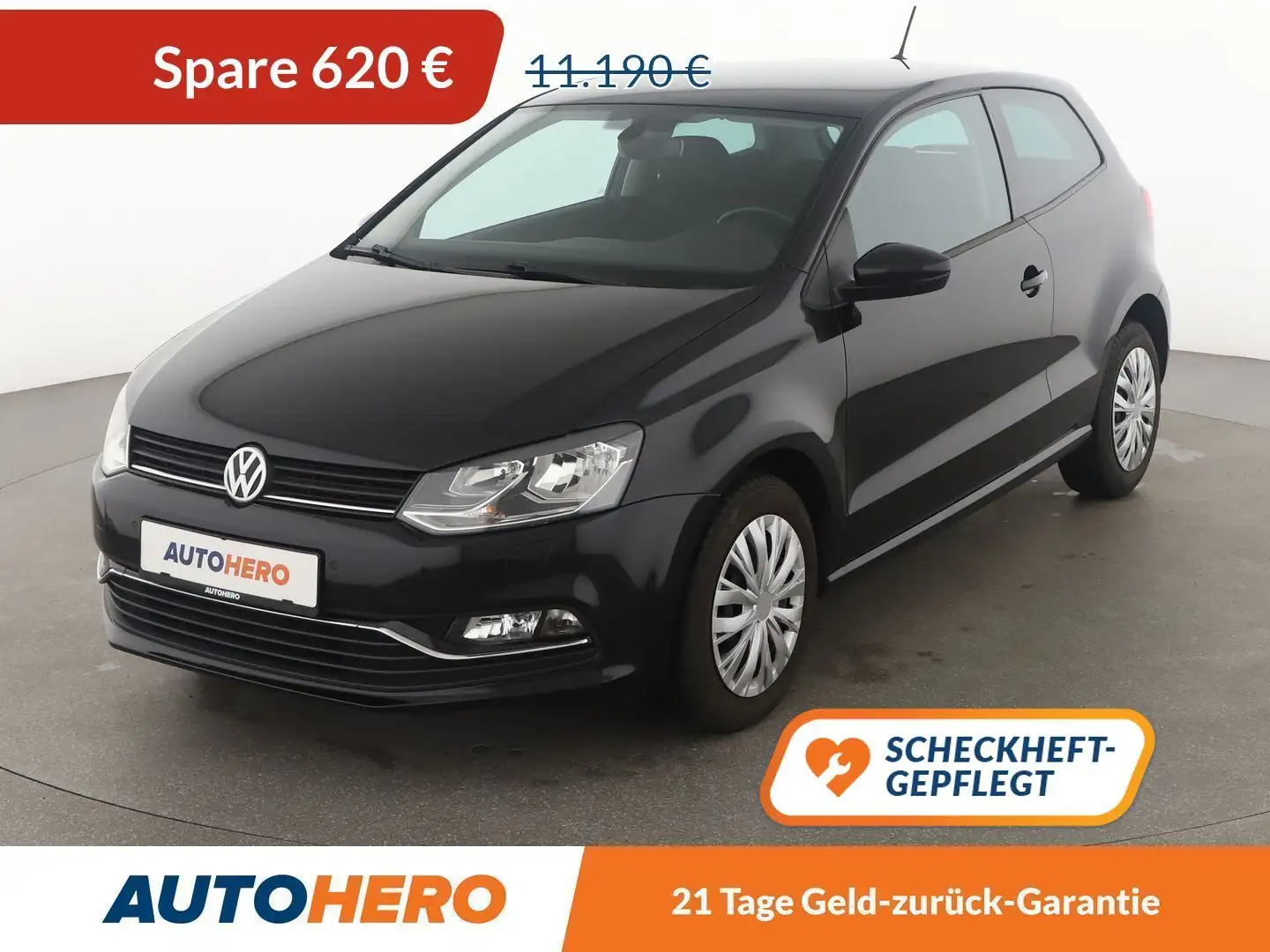 Volkswagen Polo 1.2 TSI Highline BMT*TEMPO*PDC*SHZ*KLIMA*GARANTIE* Schwarz - 1