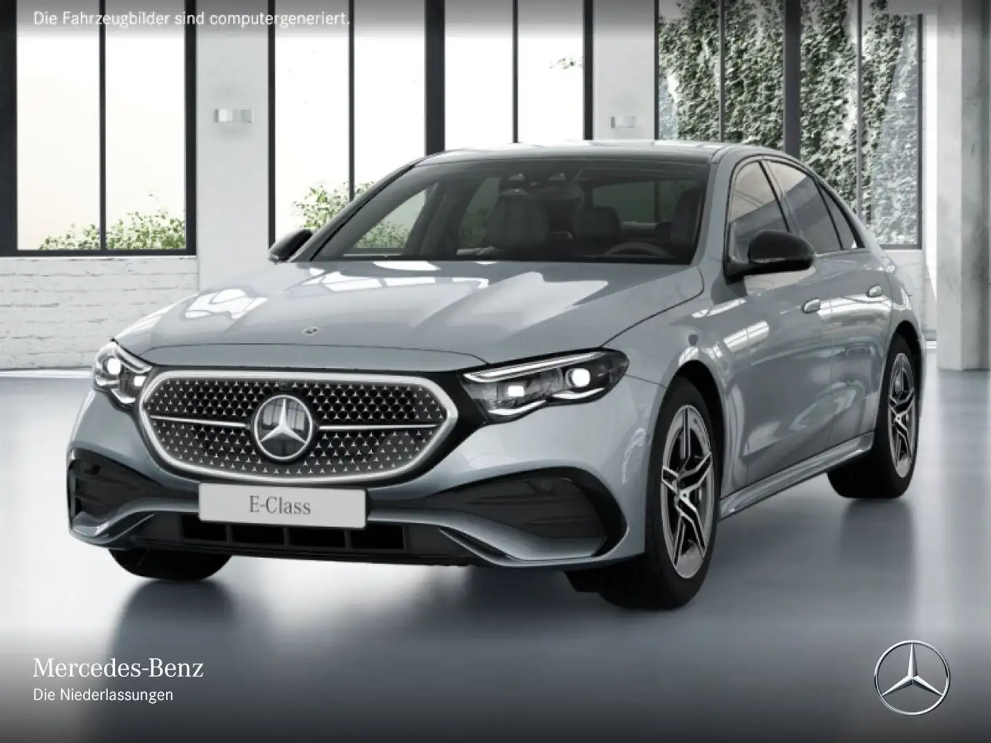 Mercedes-Benz E 400 e 4M AMG Fahrass 360° Airmat Pano Burmester Silber - 2