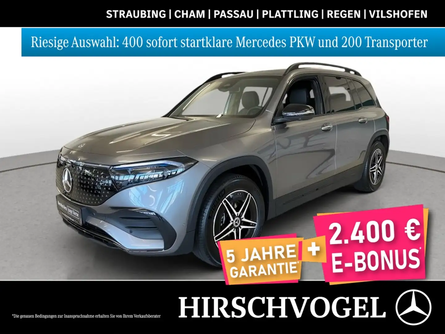 Mercedes-Benz EQB 300 4M AMG Line Premium+Night+AHK+HUP+Memory Grau - 1