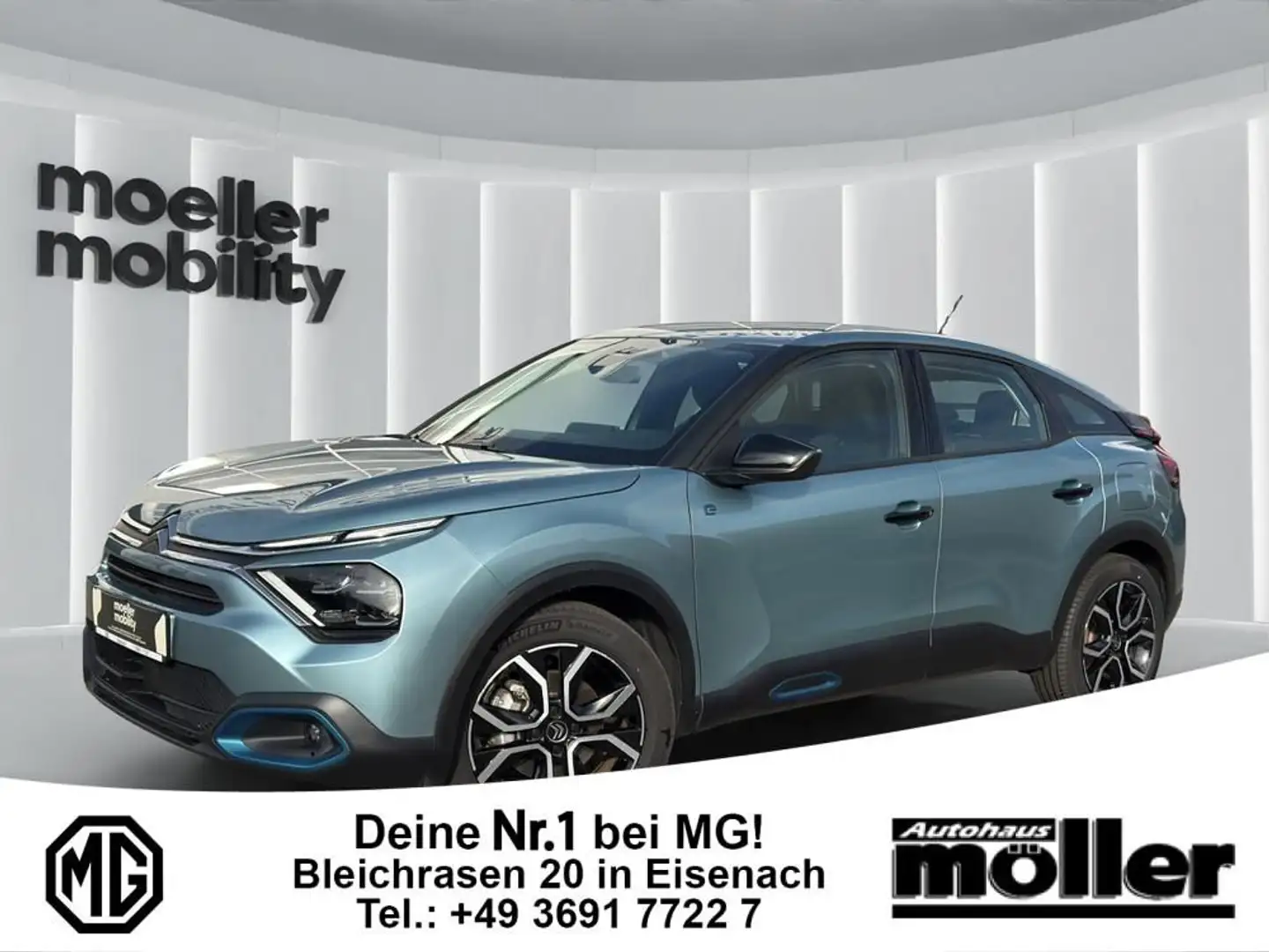 Citroen ë-C4 Feel Electric 136 50KWh CARPLAY Batteriez. Bleu - 1