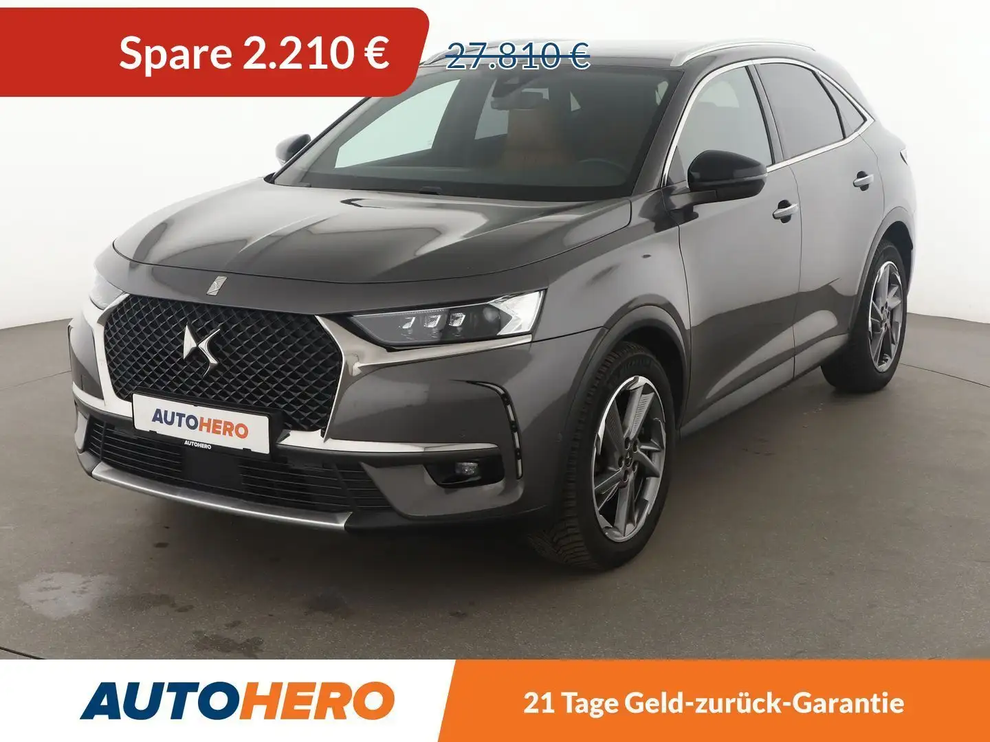 DS Automobiles DS 7 Crossback 2.0 Blue-HDi GrandChic Aut.*NAVI*LED*CAM*SHZ*TEMPO Gris - 1