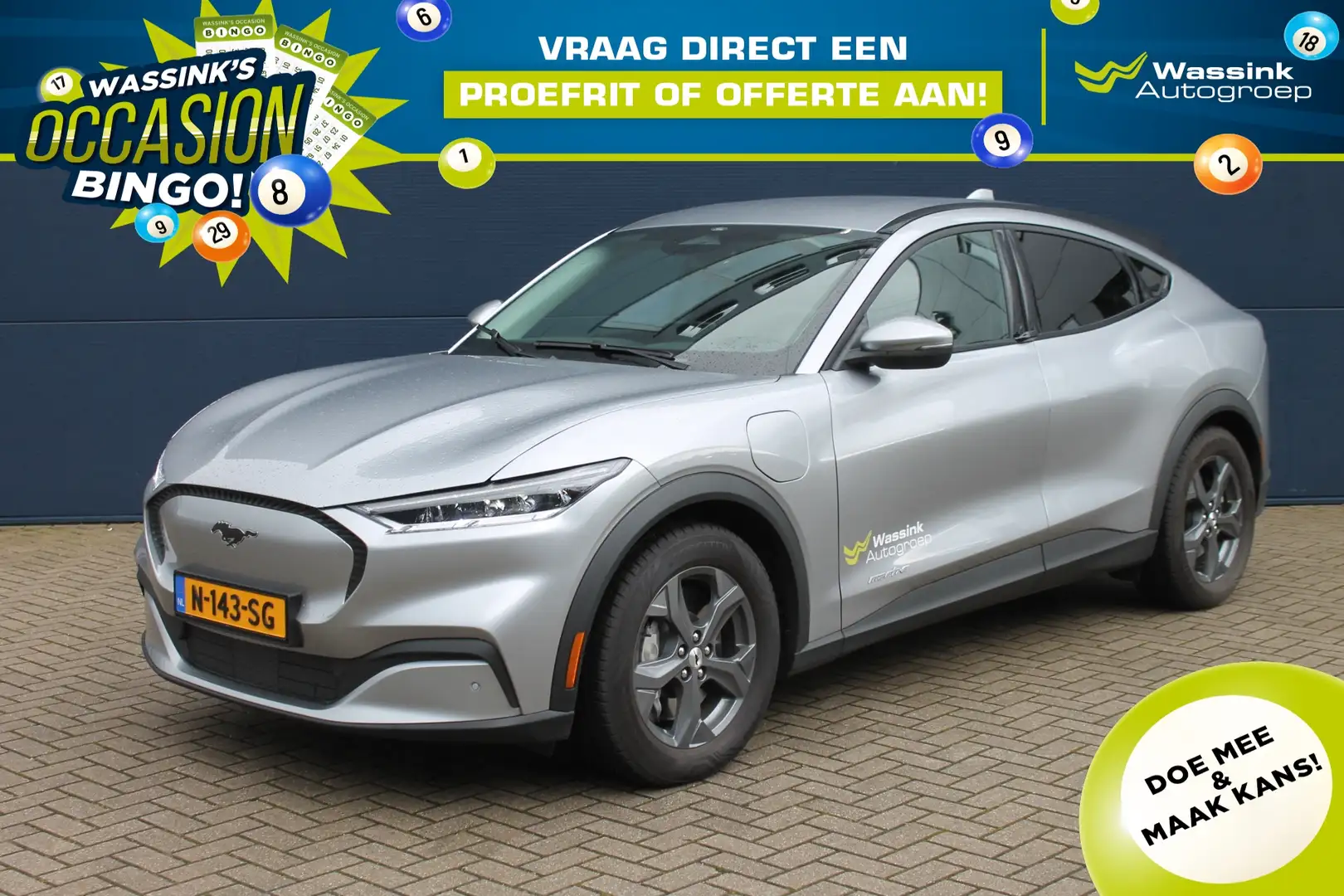 Ford Mustang Mach-E 75kWh 258pk RWD Aut. Leder | Navigatie | Grigio - 1