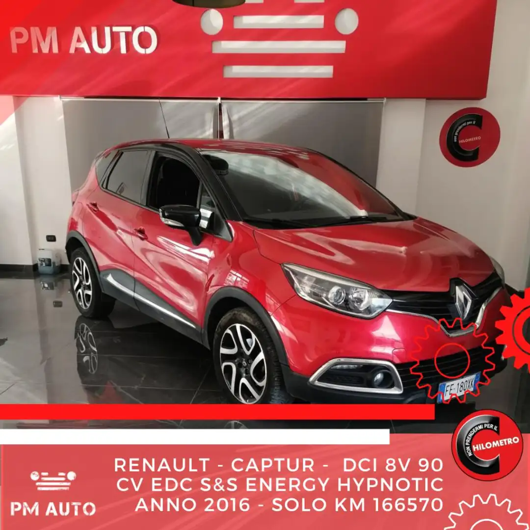 Renault Captur dCi 8V 90 CV EDC S&S Energy Hypnotic Rosso - 1