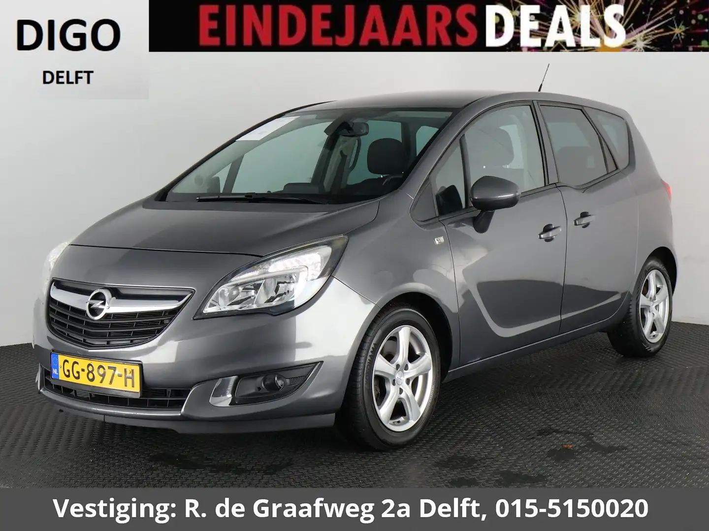 Opel Meriva 1.4 Turbo Design Edition | Airco | Trekhaak | Park Grau - 1