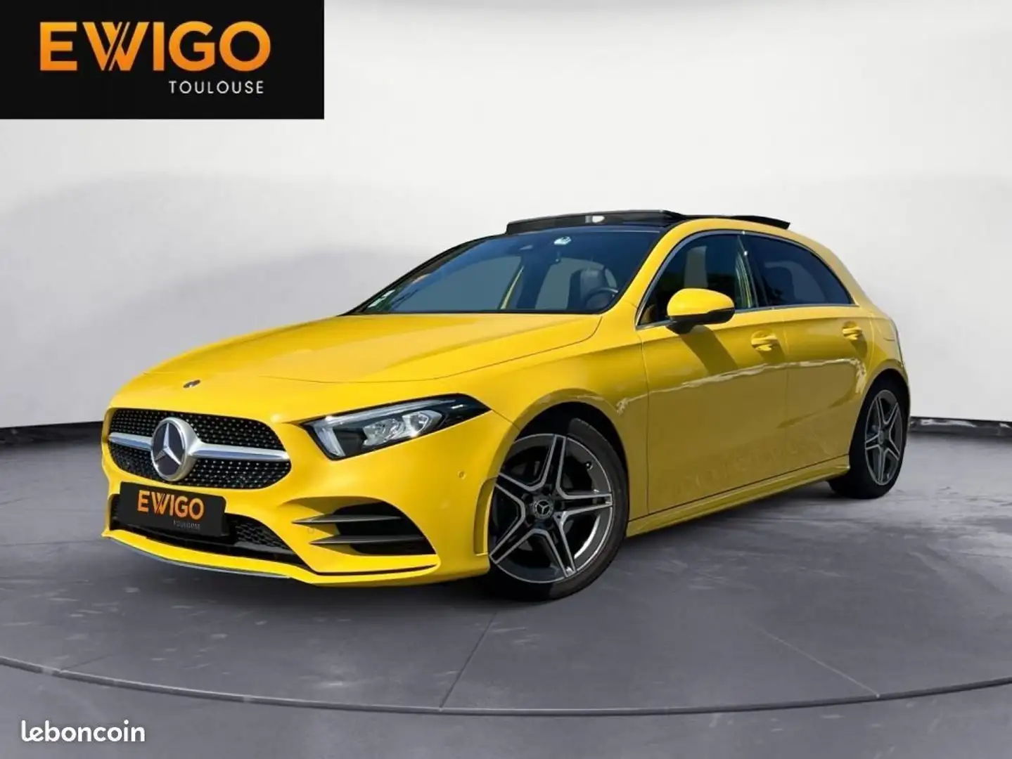 Mercedes-Benz A 180 Mercedes 1.3 180 135 CH AMG LINE 7G-DCT Jaune - 1