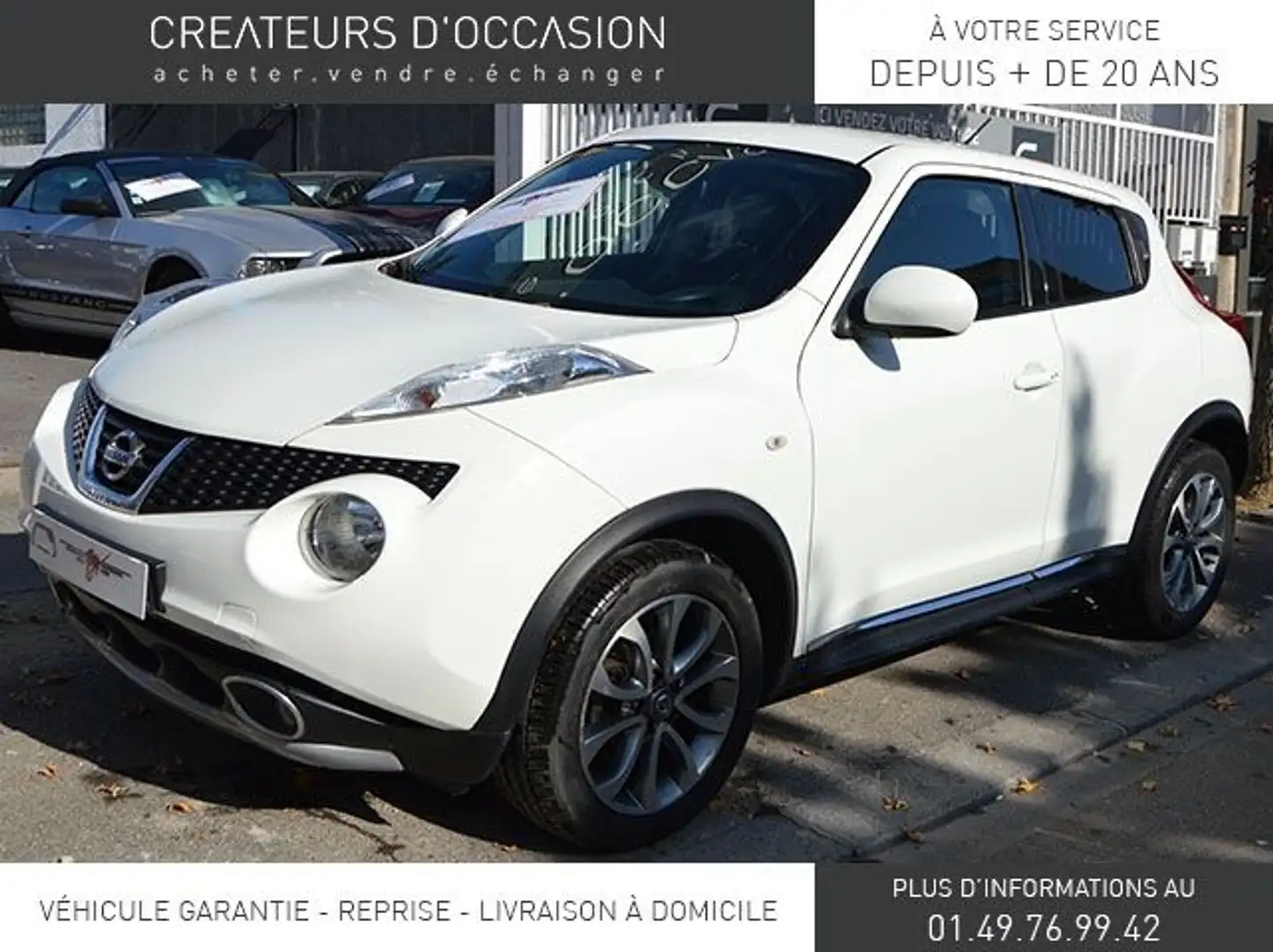 Nissan Juke 1.6 117CH TEKNA CVT Blanc - 1