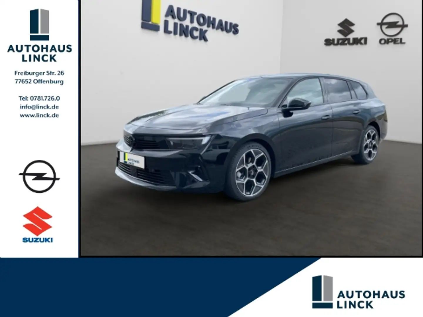 Opel Astra L Sports Tourer GS Line 1.2 Turbo EU6e Zwart - 1