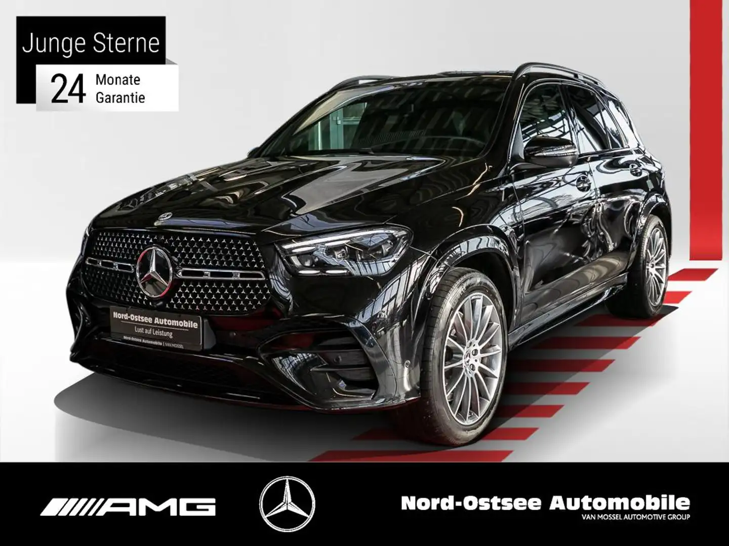 Mercedes-Benz GLE 450 4M AMG ADV NIGHT PANO AHK 21" BURMESTER Schwarz - 1