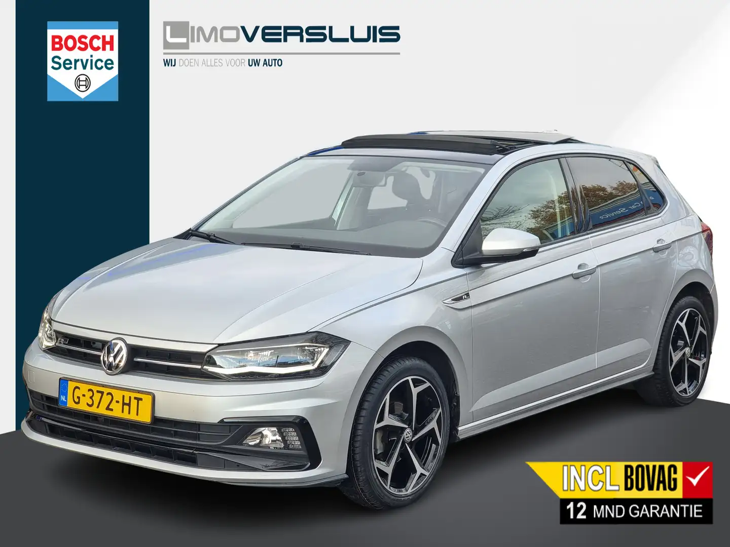 Volkswagen Polo 1.0 TSI 95pk R-line Advance | Schuifdak | Carplay Grijs - 1