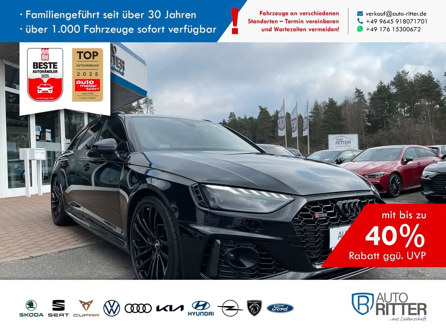 Audi RS4 Avant quattro Keramik+CARBON TOP Zustand Schwarz - 1
