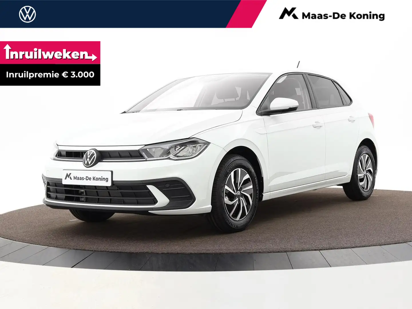 Volkswagen Polo Life Edition 1.0 TSI, 95 pk 7 versn. DSG · Aircond Wit - 1