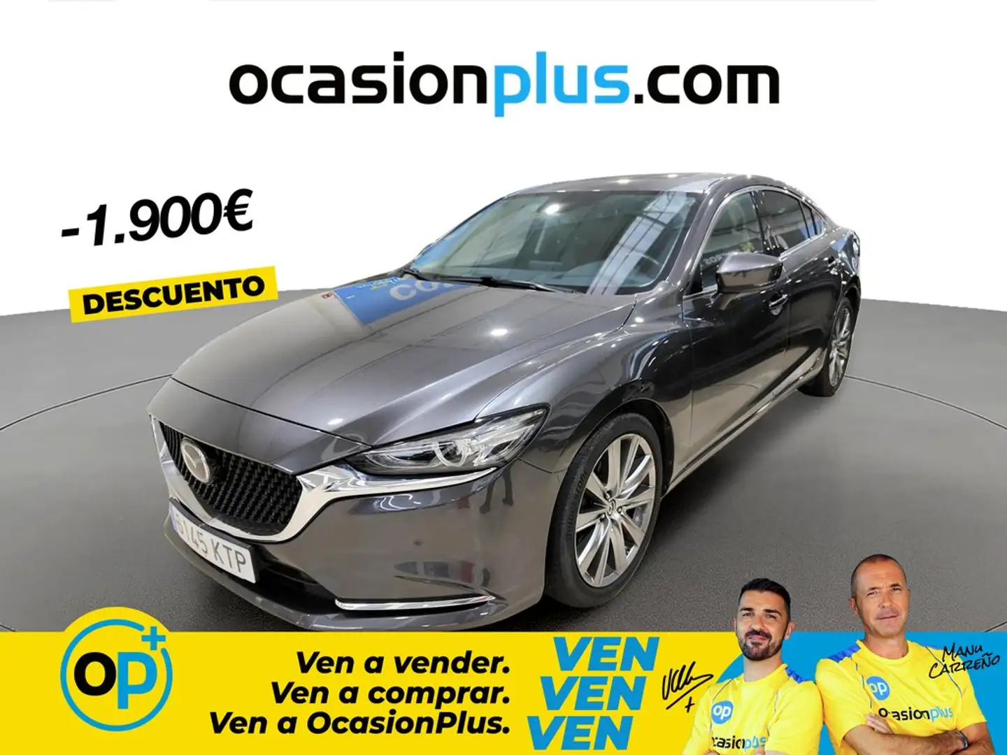 Mazda 6 2.5 Skyactiv-G Zenith Black Sky Aut. Gris - 1