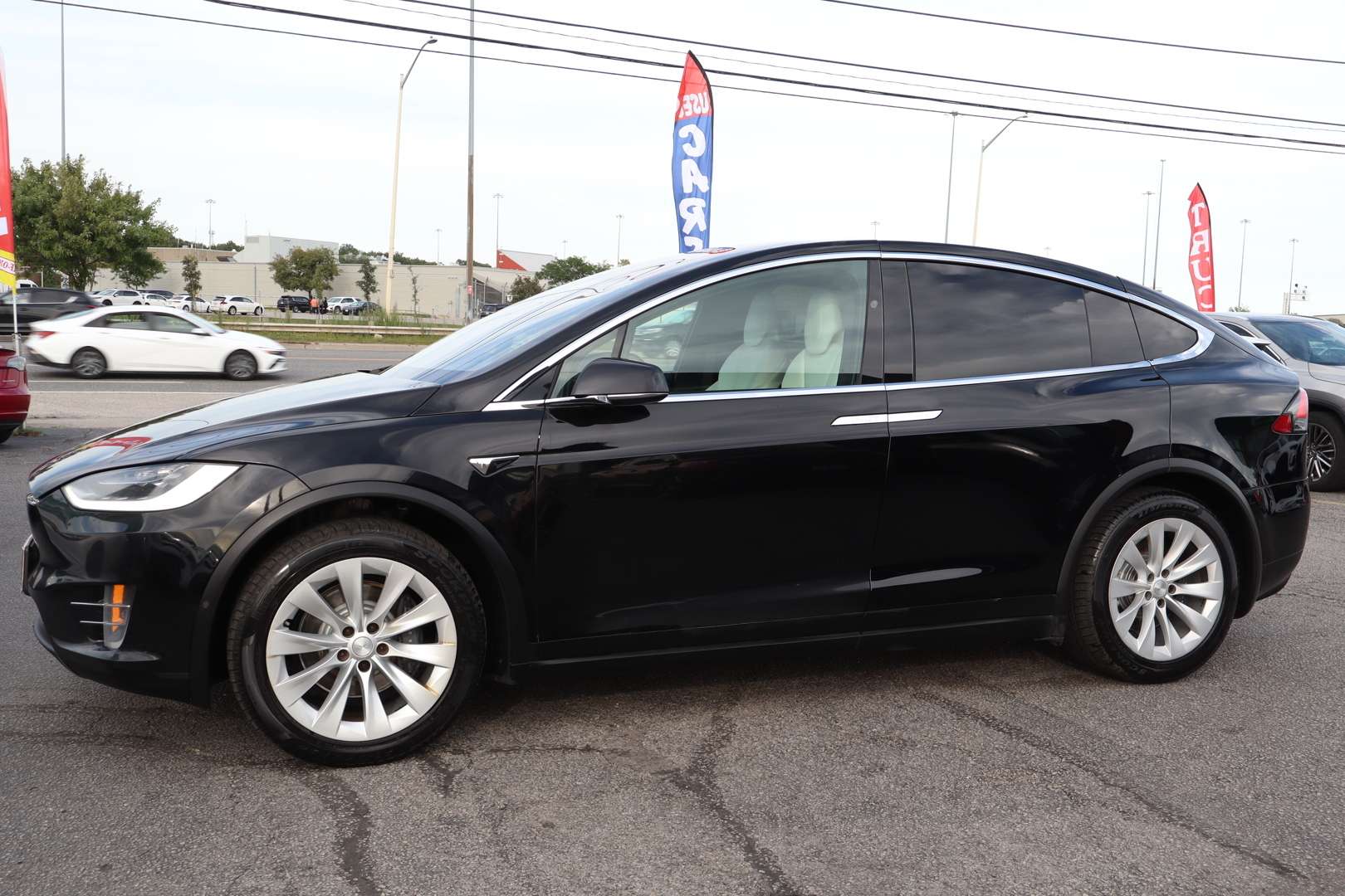 2019 Tesla Model X P100D AWD NO ACCIDENT 7 PASSENGER White Interior — снимка 1