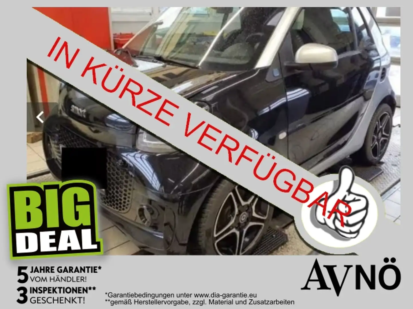 smart forTwo CABRIO ELECTRIC DRIVE EQ KLIMA SITZHEIZUNG Schwarz - 1