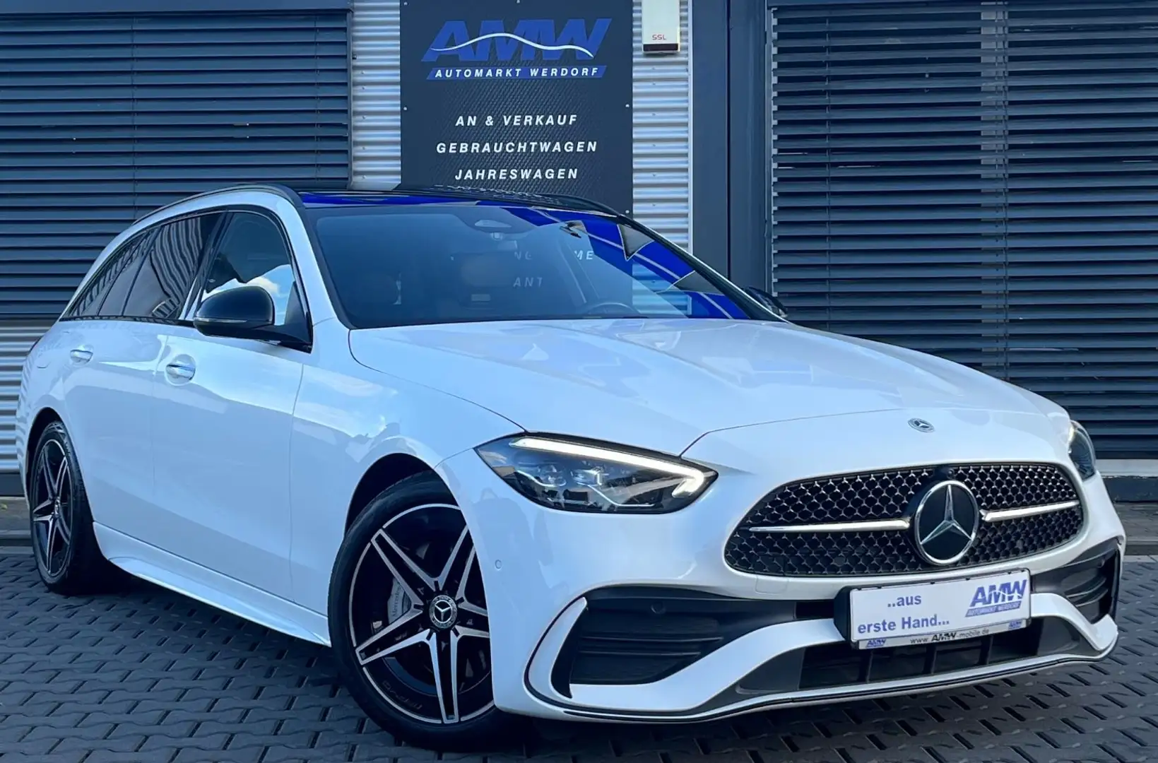 Mercedes-Benz C 220 d AMG Line *Nightpaket*Pano*AHK*LED*Carbon Blanc - 1