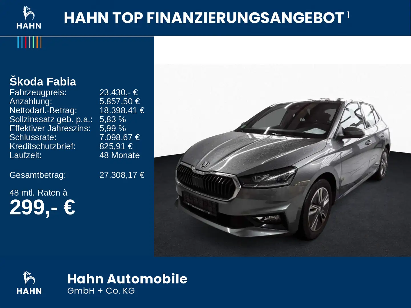 Skoda Fabia 1.5TSI DSG Style LED Navi SHZ Temp PDC Grau - 2