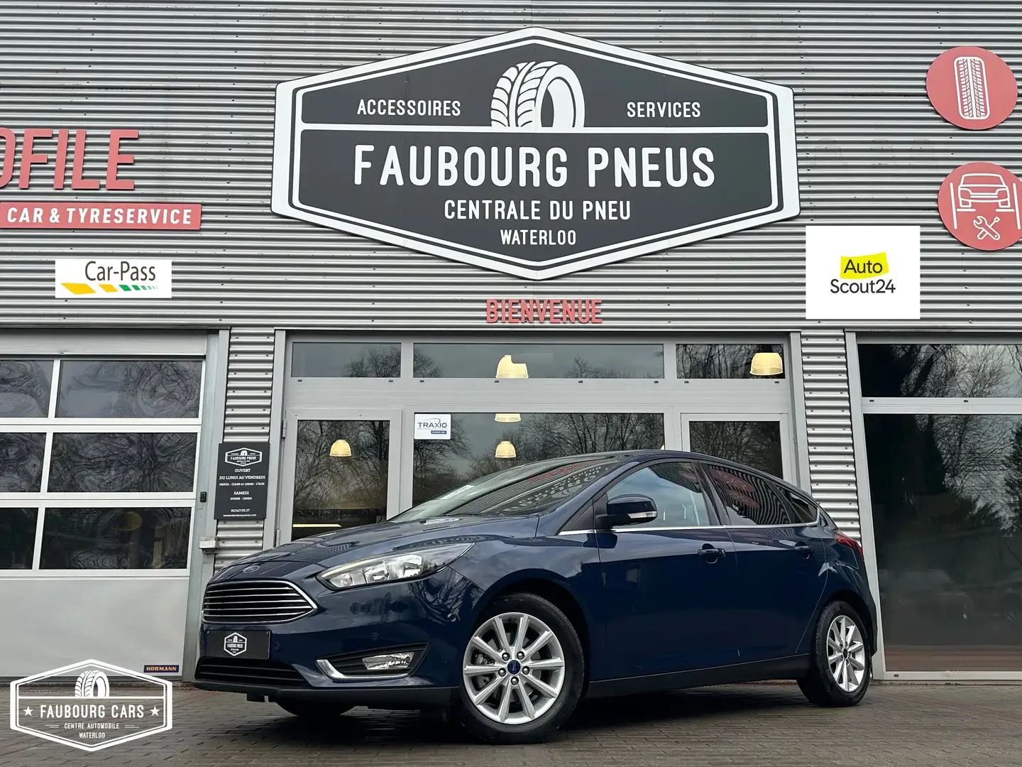 Ford Focus *1.0*1-PROPRIETAIRE/1-OWNER*HISTORIQUE-100%-FORD* Blauw - 1