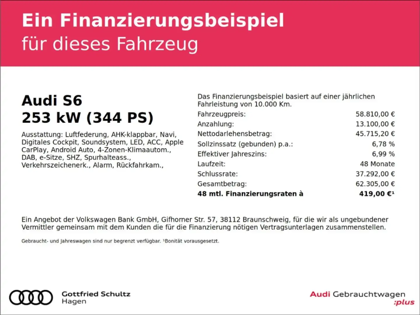 Audi S6 Limousine TDI qu. tiptr. MATRIX NAV AHK LEDER Grün - 2