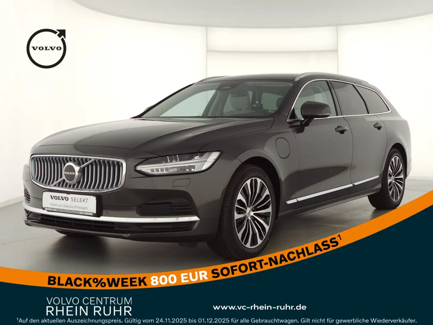 Volvo V90 T6 AWD  Core+AHK+behz.Fronts+LED+Navi+DAB Grau - 1