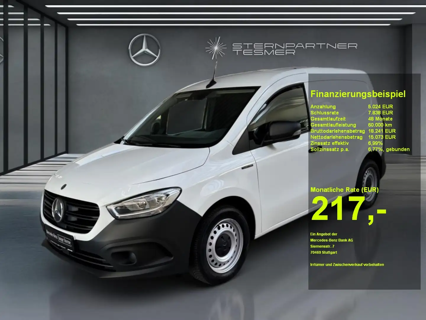 Mercedes-Benz Citan e  Kasten AHK 5 J Garantie +DAB Weiß - 1