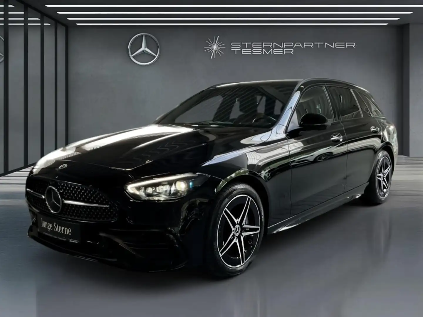 Mercedes-Benz C 300 de 4M T AMG HUD AHK Pano. 360° Burm. Memor Negro - 2