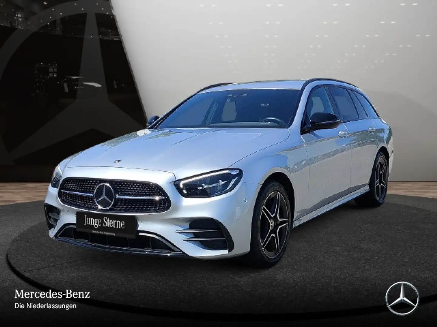 Mercedes-Benz E 300 de T AMG+NIGHT+AHK+LED+FAHRASS+KAMERA+9G Argent - 2