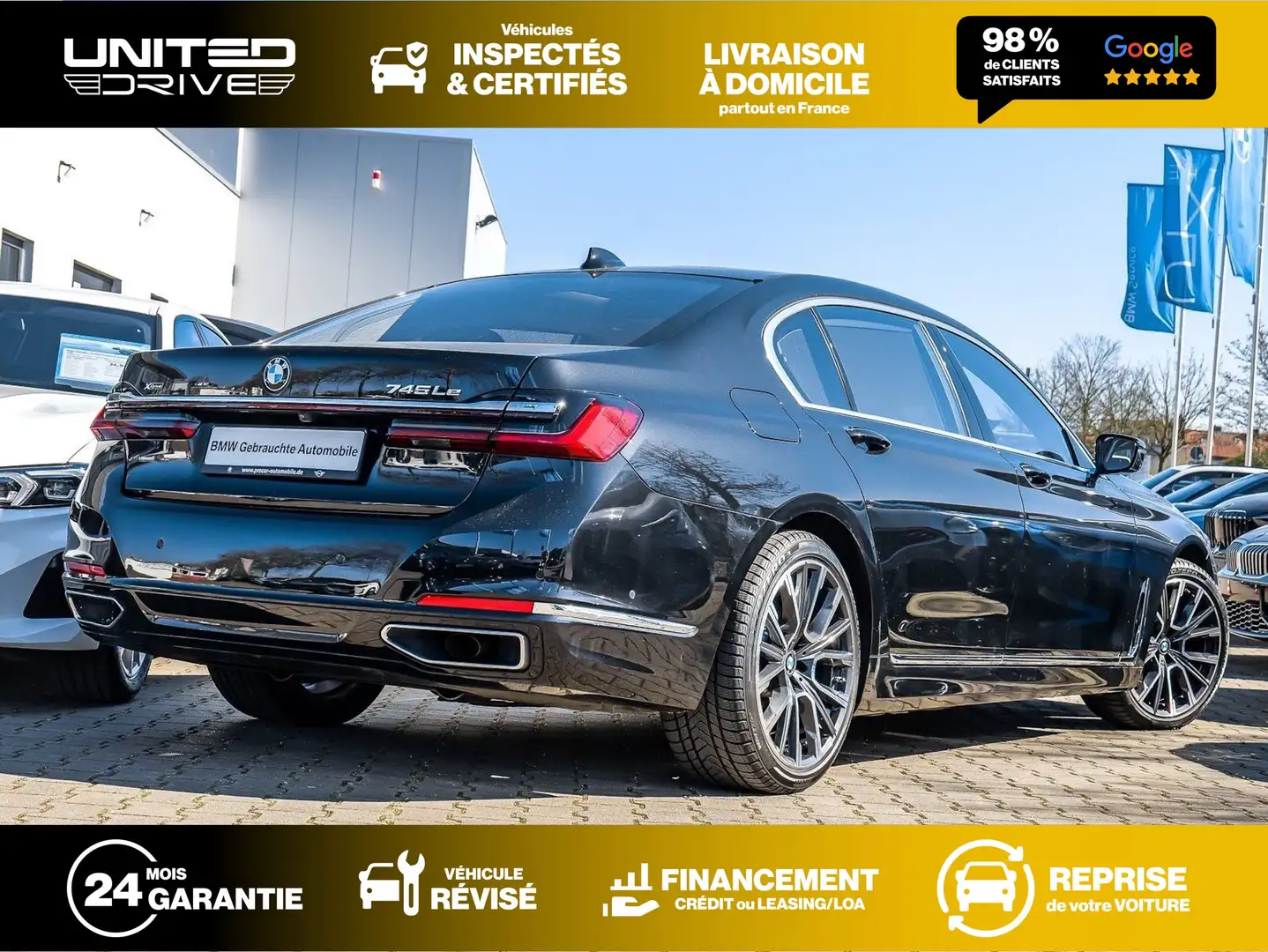 BMW 745 Le xDrive 394 ch Černá - 2
