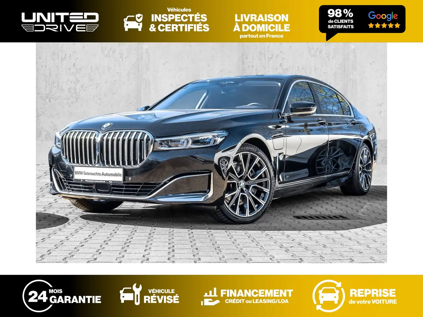 BMW 745 Le xDrive 394 ch Černá - 1