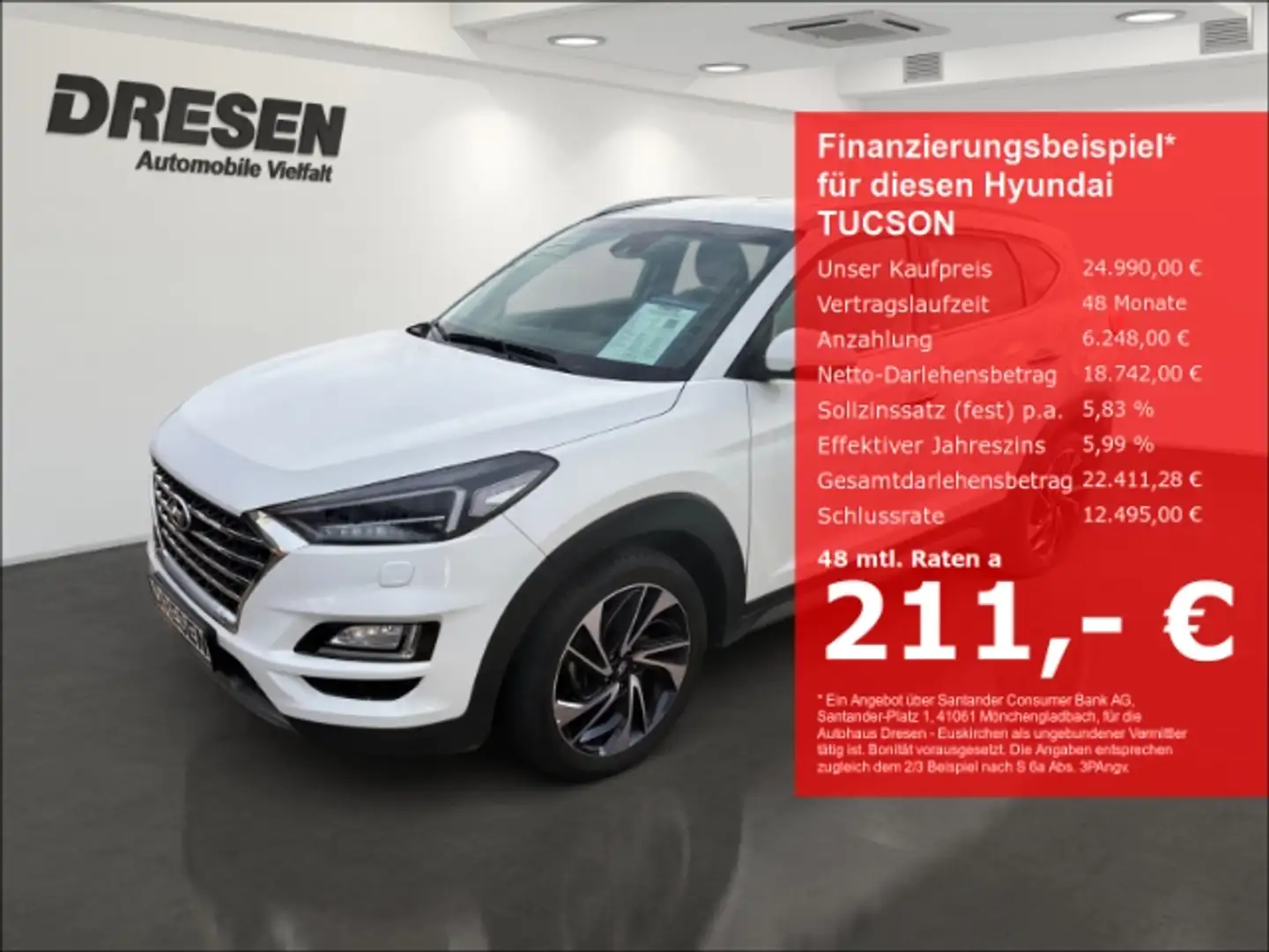 Hyundai TUCSON Premium 1.6 *NAVIGATION* RÜCKFAHRKAMERA SITZHEIZUN Blanc - 1