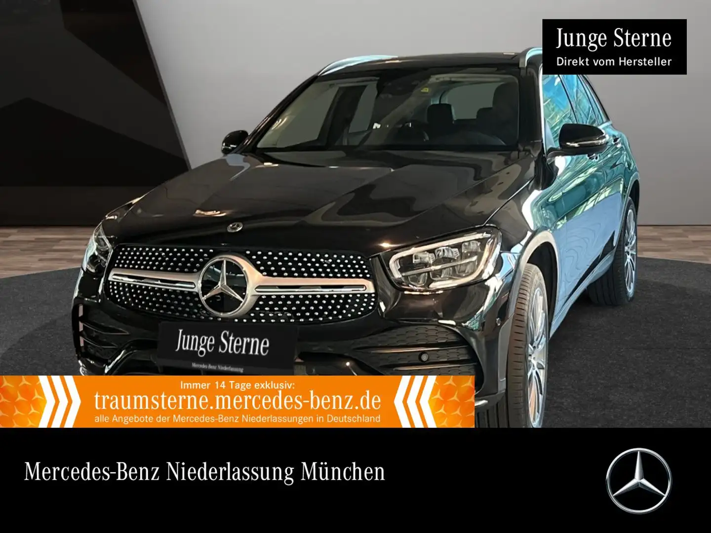Mercedes-Benz GLC 300 de 4M AMG+PANO+LED+KAMERA+HUD+KEYLESS+9G Schwarz - 1