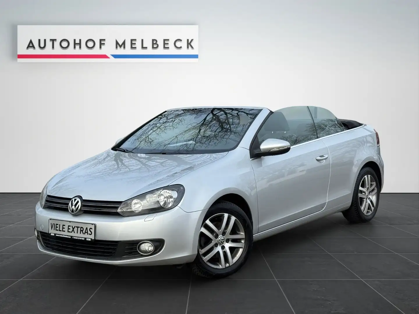 Volkswagen Golf VI Cabriolet *DYNAUDIO*KLIMA*S-HEFT*EURO5* Silber - 1