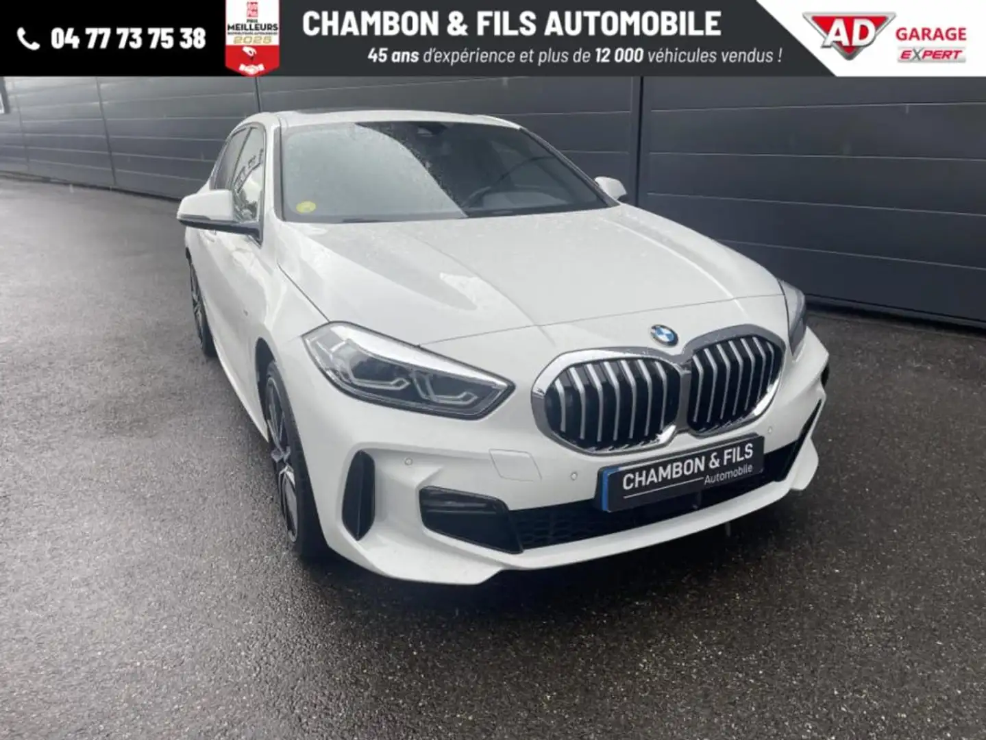 BMW F40 118d 150 ch BVA8 M Sport Blanc - 1