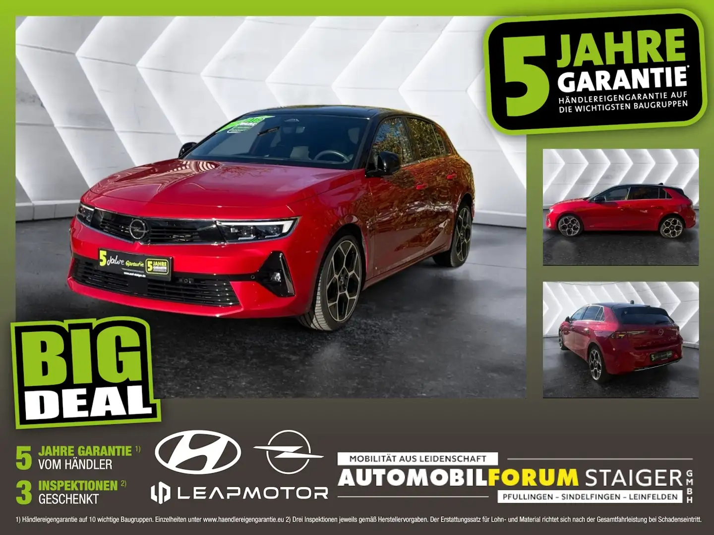 Opel Astra L 1.6 Turbo Plugin Ultimate 2xKlima 360 LM Rot - 1