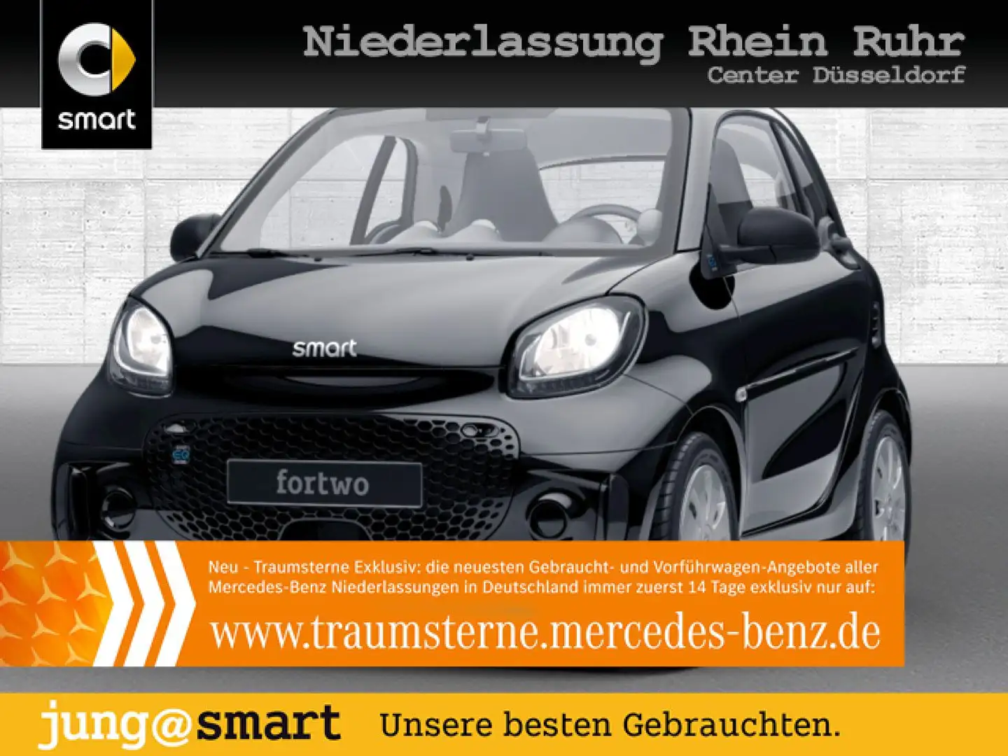 smart forTwo EQ 60kWed cool&Audio SHZ Dig Radio Tempom Zwart - 1