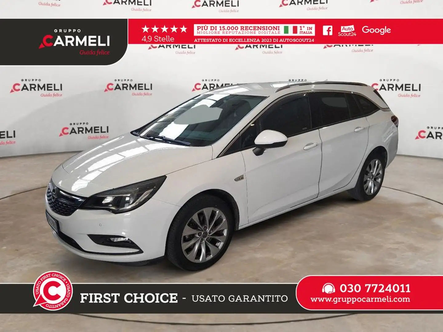 Opel Astra Sports Tourer 1.4 t. Innovation ecoM 110cv Weiß - 1