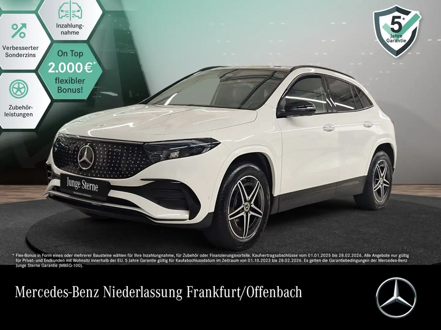 Mercedes-Benz EQA 300 4M AMG+NIGHT+PLUS-PAKET+PANO+360+MEMORY Weiß - 1